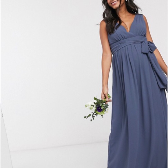 Maternity top wrap dress - Picture 3 of 4